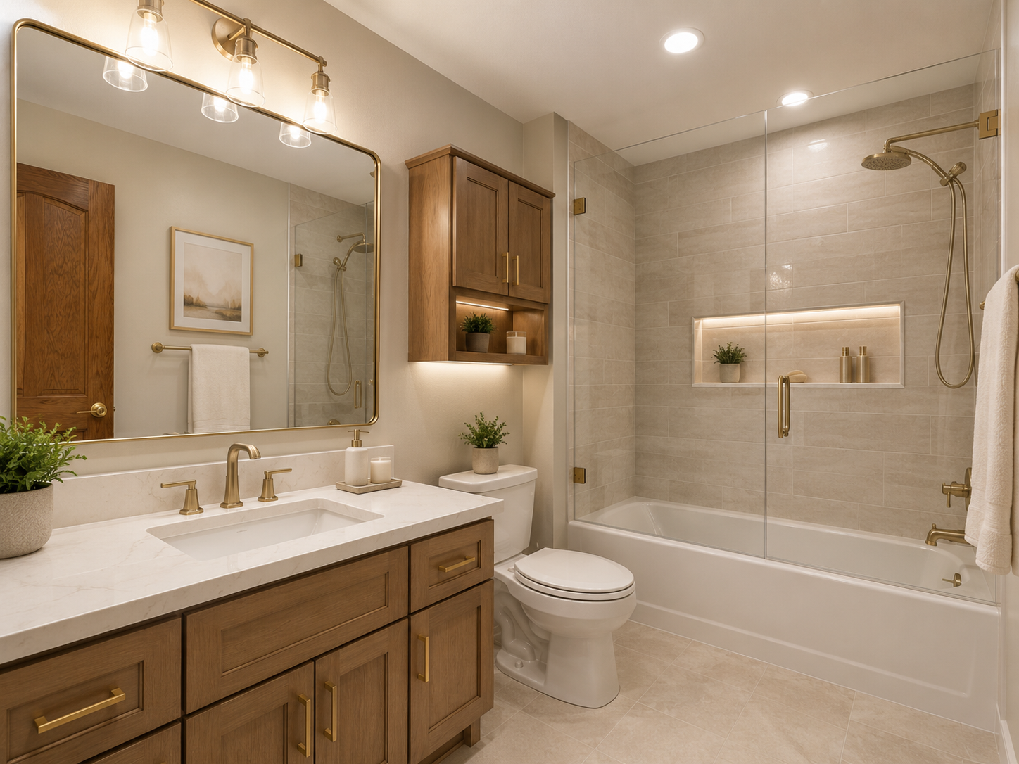 Bathroom Remodel transformation in Apex, NC
